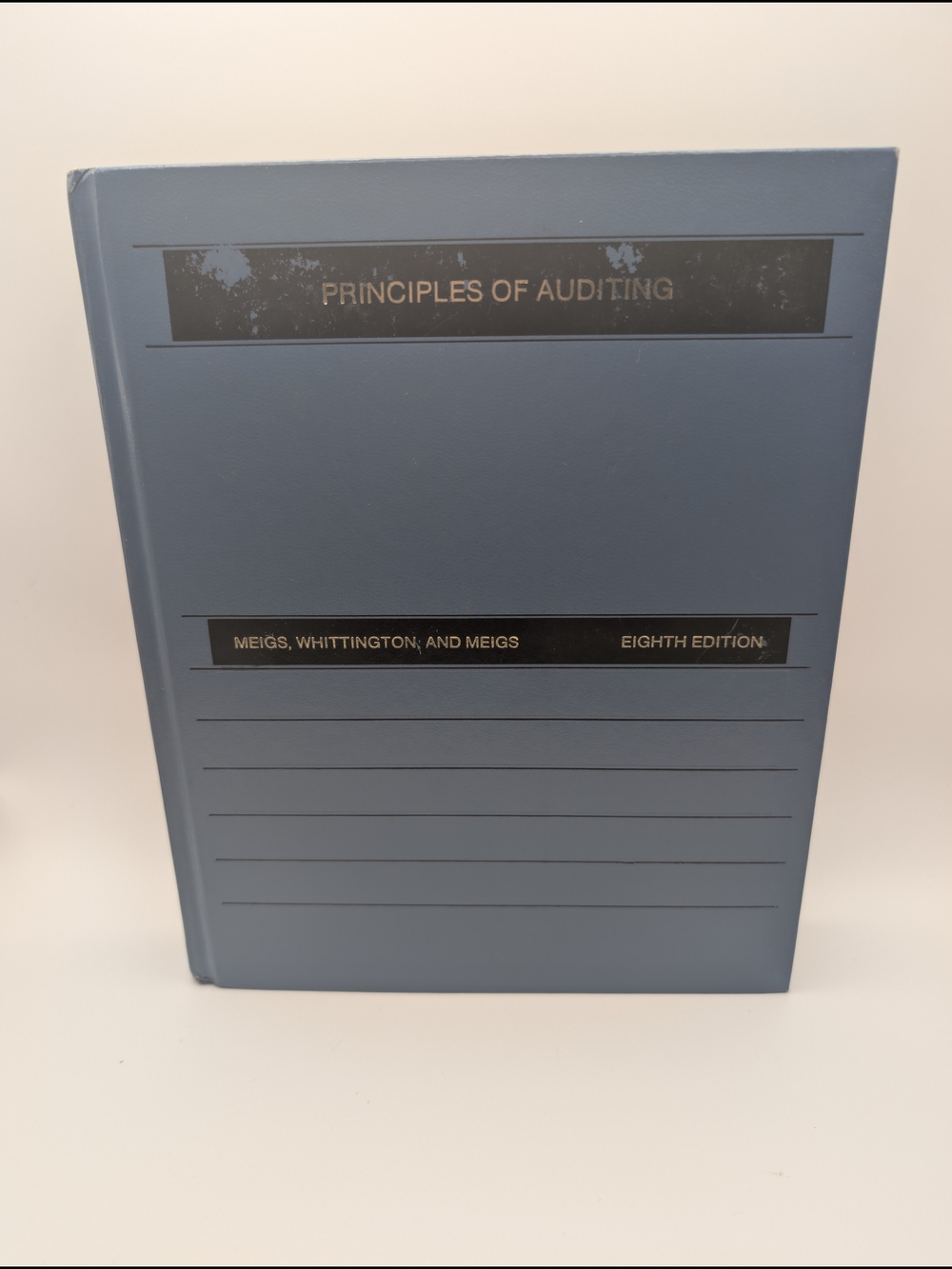 Principles of Auditing by Meigs, Whittington & Meigs 8th Ed (1985) HC Vtg Book